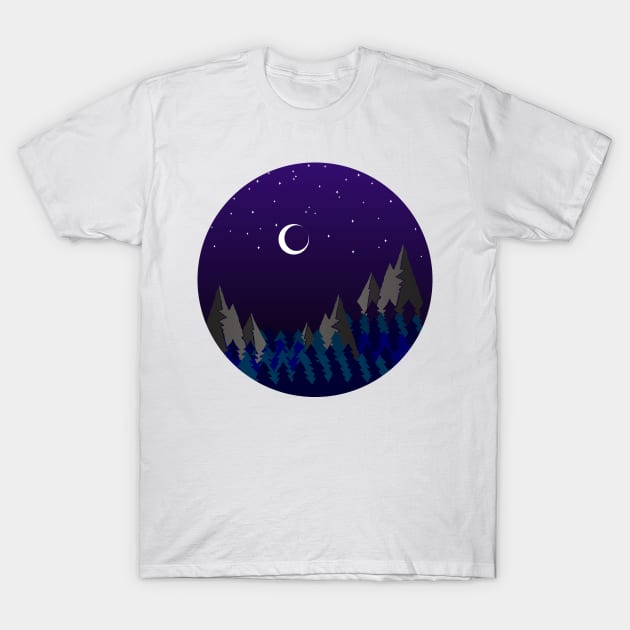 MOON, METAL MOON, NEW MOON, MOON ART, WICCA MOON T-Shirt by RENAN1989